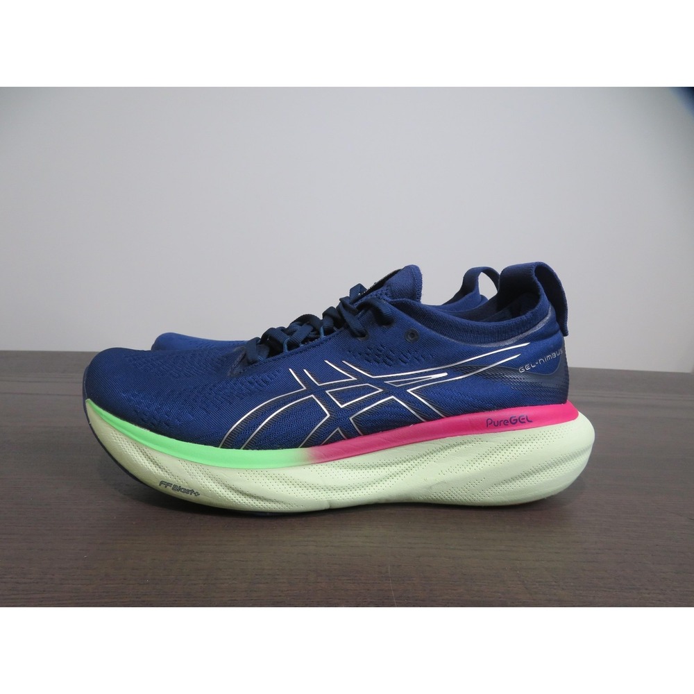 Asics Gel Nimbus 25 Running Shoes Womens Size 11 Blue Sneakers 1012B356 Road - Picture 5 of 12